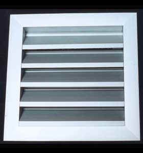 Exhaust air louver with damper - ALR