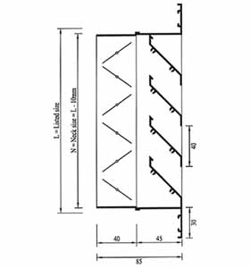 Exhaust air louver with damper - ALR